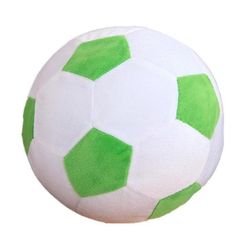 Yunshu Børn Plys fodbold fluffy fyldt pude holdbar sportsgave 20CM grøn