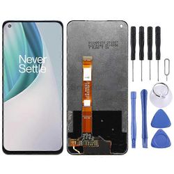 OnePlus Nord N10 5G BE2029:lle digitoijan täydellisellä kokoonpanolla LCD-näyttö (musta)