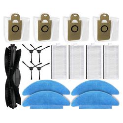 RoboJet X-One 2 Pro -imurin varaosat, lisävarusteet, pääsivuharja, Hepa-suodatin, moppi, kangas, pölypussi kuten kuvassa näkyy