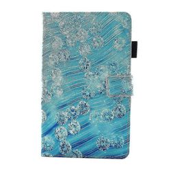 Galaxy Tab A 8.0 (T380 & T385) Nahkakotelo - Vintage Kukkamaljakon Suojus Tabletin Suojaamiseksi Tyyli 4