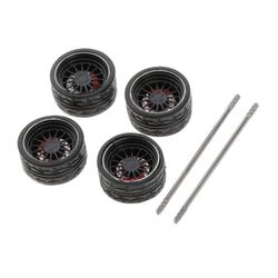 4stk legering 1/64 Modificerede dæk Generel biludskiftning til hotwheels dele