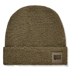 UGG Sherpa Cuff Beanie Unisex Hat i Olive Oliven One Size