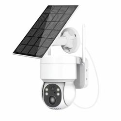 Snngv Hjem Security Camera Wireless Solar&Battery Security Camera System med Solar Panel Wifi Outdoor Pir A