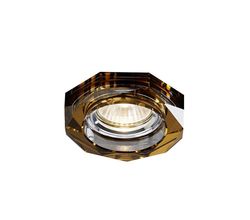 Inspired Lighting Krystal forsænket downlight dyb sekskantet RIM KUN bronze, kræver 100035310 for at fuldføre elementet