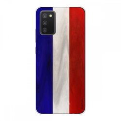 Crazy Kase Cover Til Samsung Galaxy A02s Fleksibel Silikone 1 Mm, fransk flag