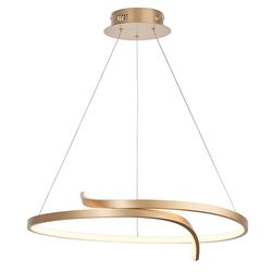 Endon Collection Lighting Rafe LED Loft Vedhæng Matt Børstet Guld &Hvid Silikone