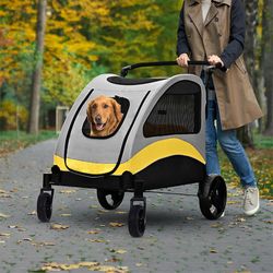 Bingo Paw Kraftig stor hundvagn buggy hjul barnvagn barnvagn doggy barnvagn