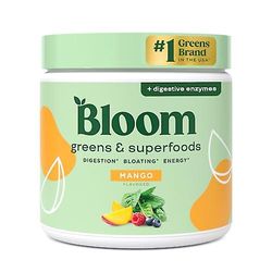 Bloom Nutrition Superfood Greens Powder Mango Flavor 30 annosta