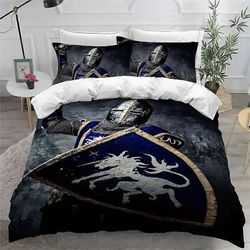 a362 Lakanat Holy Knights Vuodevaatteet Pussilakana Peitto Peitto Tyynyliina Pojat Tytöt Aikuiset3-osainen vuodevaatteet (1 pussilakana + 2 200x200...