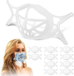 AIR 3D ansigtsmaskebeslag til komfortabel munddæksel hvid 10pcs hvid-3d