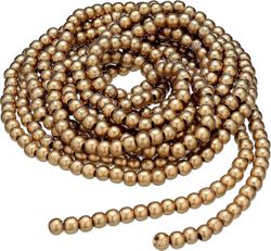 16 jalkaa joulupuuhelmi seppele puinen helmiseppele joulukuusen lomakoristeluun korkealaatuinen dxldv Kultaa