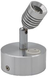 Led Spotlight för skåpljus 3w Led batteridriven lampstrålkastare Silver White light