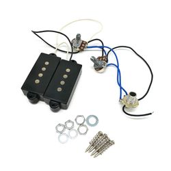 P Bass Humbucker Pickup Prewired Harness Set til W / 1T1V 1jack, 4-strenget bas Pi