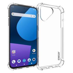 Fairphone 5 HD kirkas TPU-puhelinkotelo Luistamaton nauhareuna puhelimen kansi