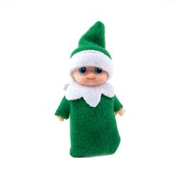 Toddler Baby Elf Dolls Jul Baby Legetøj til børn Grøn 1 Pc