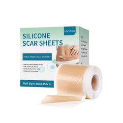 unbrand Silikoniset arpilevyt, silikoninen arpteippi, silikoniset arpiliuskat, ammattimaiset arpienpoistoaineet kirurgisille arville, keisarileikka...