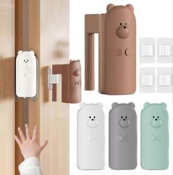 4kpl silikoninen oven puristussuoja, 2024 Uusi sarana-asennus oven iskutulppa oven sormipuristussuoja suunniteltu