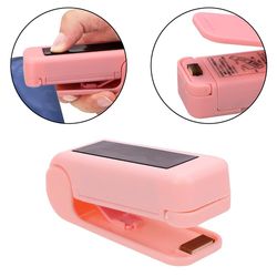 Taske Clips Impuls Sealer Varmetætning Machine Kitchen Tools Home Opbevaring Clips Pink