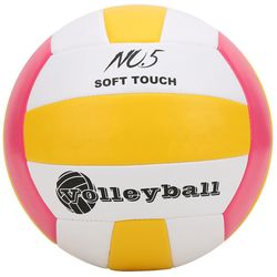 LEIJAIER rosa volleyball for trening og konkurranse - Soft PU Butyl Liner, Anti-eksplosjonsdesign (standard størrelse)