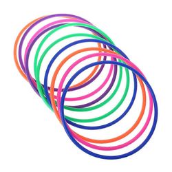 10 kpl muoviset heittorenkaat kohdeheitto karnevaali takapiha puistopelit lapset älyllinen 18 cm inner diameter