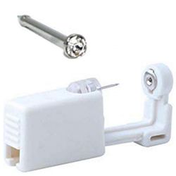 1kpl korvalävistyspistooli, kertakäyttöinen steriili nenälävistyspistooli turvallisuus itsekorvan lävistyspistoolisarja