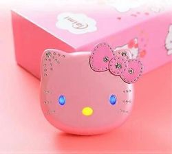 Redkid 2023 Uusi Kawaii Sanrio Hello Kitty Flip Phone Cartoon Söpö valkoinen vaaleanpunainen minipuhelin Lasten syntymäpäivälahjat lapsille Lelut t...