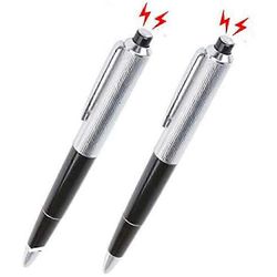 2 kpl turvallista hauskaa kepponen iskukynät sähköisku kuulakärki kepponen temppu kepponen gag gadget tyhmänpäiväksi