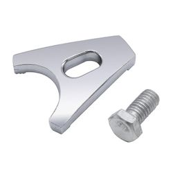 Chrome-teräksen jakelijan puristin pitää kiinni ruuvilla SBC BBC: n vaihto CHEVY DISTRIBUTORS V8: lle hopea