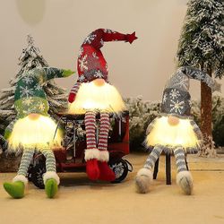 3 Stck Weihnachtszwerg Deko Figuren, Wichtel Figuren Led, Weihnachtsdeko Leucht