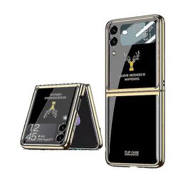 Samsung Z Flip 3 Taitettava näyttö Naarmuuntumaton peili kova caseblack