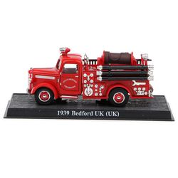 1/43 Skala Trykstøbt brandbil Lastbil Køretøj 1939 Uk Storbritannien Bedford Series Køretøjsmodel Legetøj Hjem Indretning