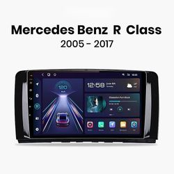 Unbreaded Carplay Android Auto bilradio for Mercedes Benz R-klasse 2005 2006 2007 2008-2017 multimedia GPS