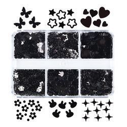 Nail Art Flakes Holografisk Hollow Heart Star Bunny Shape Nail Art Flakes 2