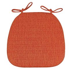 Stolsdyna Avtagbar och tvättbar Antiskid Mjuk och bekväm rödaktig orange