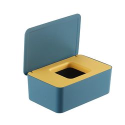 Zch Vævskasse Støvtæt vævskasse Vådservietter Dispenser Yellow Heart Blue Color