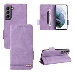 Gangxun Etui til Samsung Galaxy S22 5g læderetui Folio Flip med kreditkortspor Etui Coque Lilla