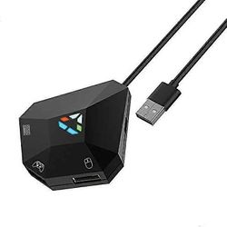 Hiiren ja näppäimistön muuntaminen, USB-liitäntä, näppäimistön ja hiiren sovitin, PS3, NS-kytkin musta