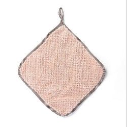 Witdreamer 2pcs absorberende mikrofiber hængende køkken karklud håndklæde Orange
