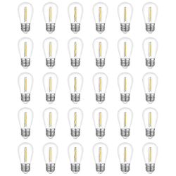 30 kpl Outdoor String Hehkulamput, Vedenpitävä S14 Vaihtopolttimo Edition 1000