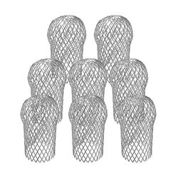 8 Pack Gutter Downspout Guards, Gutter Strainer Gutter Downspout Protectors for å forhindre blokkering