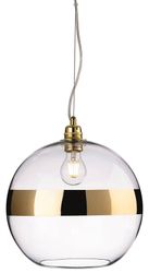Firstlight Lighting Saturn 1 Lys Globe Loft Vedhæng Guld, Klart glas, E27