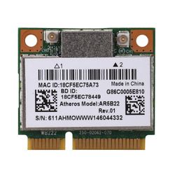 AR5B22 2.4 / 5GHz kaksikaistainen wifi-kortti 802.11ac Bluetooth 4.0 langaton WLAN-kortti Lenovo Y400 Y500 Y410P S215 U330 U430 vihreä valkoinen
