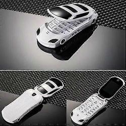 1.8inch F15flip Urheiluauto Matkapuhelin Kamera Dual Sim Lapsi Matkapuhelin Lapsilahja Valkoinen