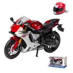 1:12 Valuautomalli Yamaha Yzf R1-kaltainen leluauto Yksityiskohtainen suunnittelu Punainen