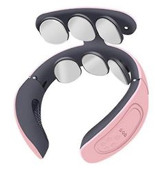 Handuo Neck Massager Smart bærbar hals massage med opvarmet trådløs massage funktion Pink