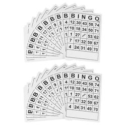120 kpl Aikuiset Lelut Bingo Kutsu arkki Bingo Lauta Ilmainen Bingo Arkki Bingo Paperiarkit