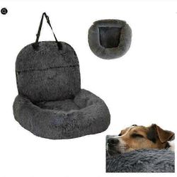 2025 Uusi Pelsbarnin suojaava koiransänky autoon, rauhoittava koiran sänky autoon, pestävä koiranistuin Tummanharmaa m