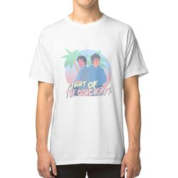 RockShark Flight Of The Conchords 80'er vibes T-shirt hvid L