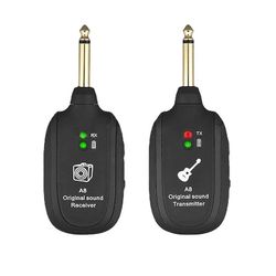 Ebox Genopladeligt uhf guitar trådløst system med sender og modtager