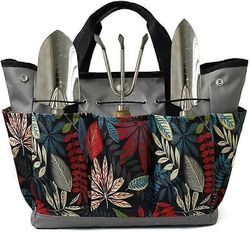 Puutarhatyökalulaukku Raskas puutarhatyökalusarja Säilytysjärjestäjän pidike Puutarhanhoitolahjat naisille Harmaa puutarhatyökalupidike Puutarhalau...